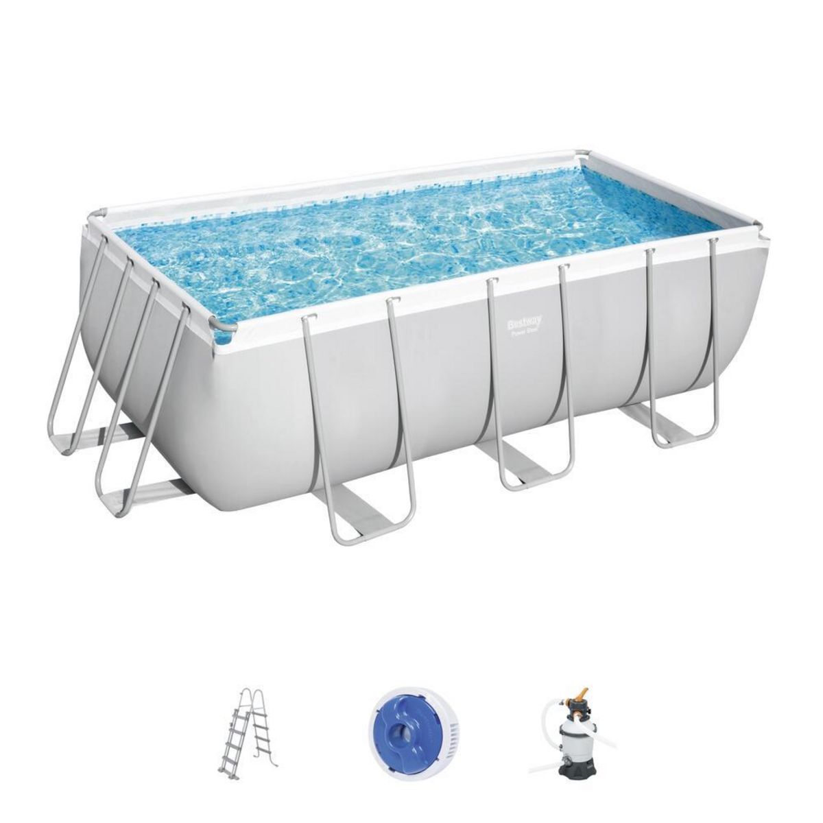 CONCEPT USINE Piscine hors sol rectangulaire 4,12 x 2,01 x 1,22 m HAWI