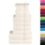 Voir la diapositive 2 : VIDAXL Ensemble de serviettes de qualité supérieure SOLUND 12pcs crème