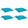 Voir la diapositive 3 : VIDAXL Coussins de chaise lot de 4 turquoise 40x40x7 cm tissu