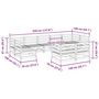 Voir la diapositive 6 : VIDAXL Salon de jardin 9 pcs bois massif sapin de douglas