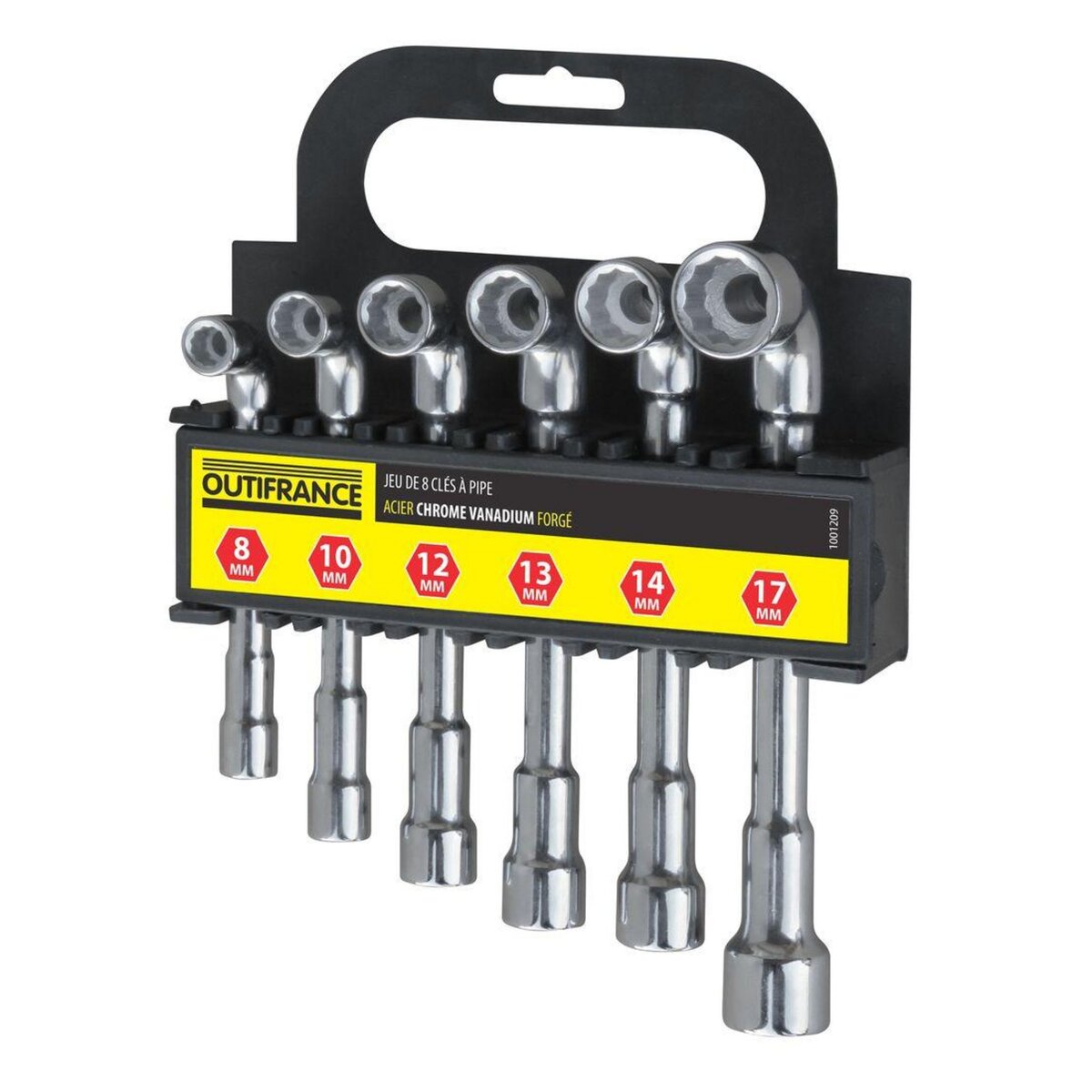 OUTIFRANCE 6 clés à pipe : 8 / 10 / 12 / 13 / 14 / 17 mm