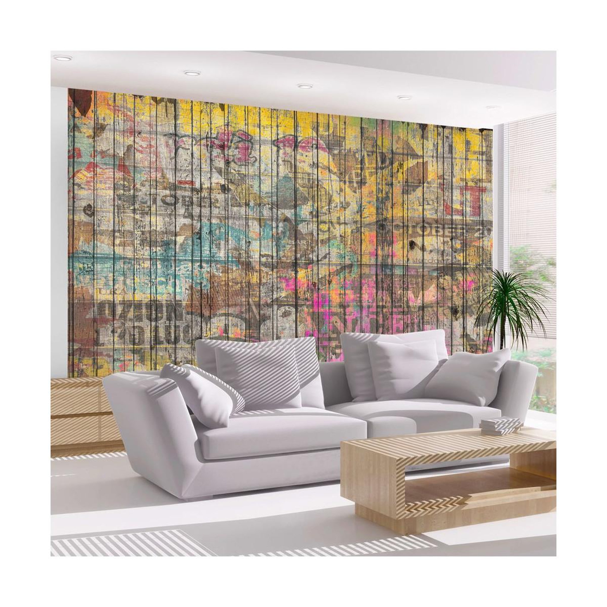 Paris Prix Papier peint  freestyle. Coloris disponibles : Multicolore