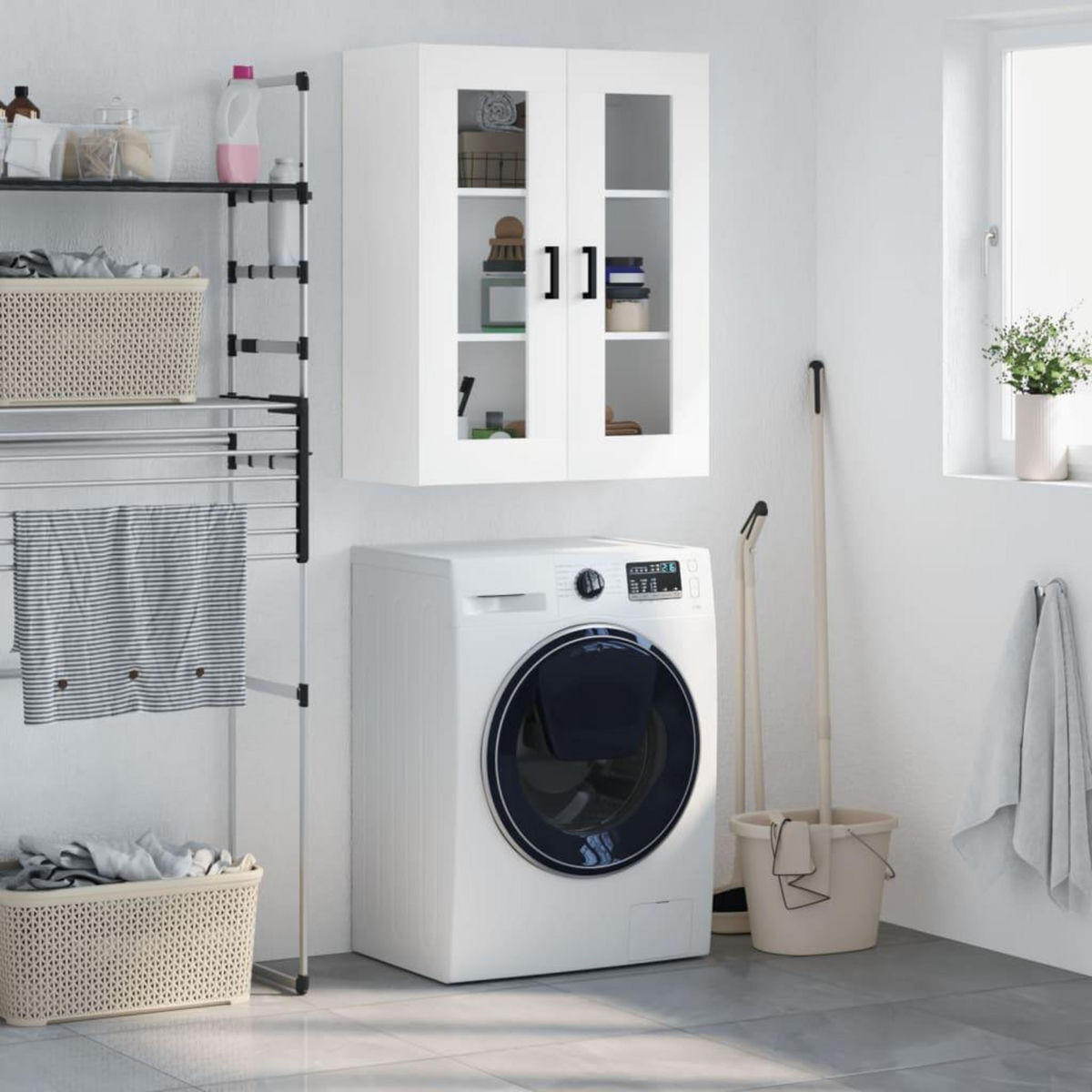 VIDAXL Armoire murale blanc 69,5x34x90 cm