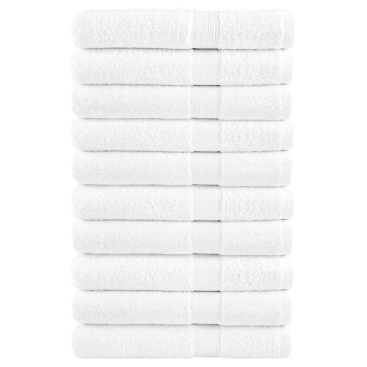 VIDAXL Serviettes de qualité supérieure SOLUND 10 pcs blanc 600 g m²