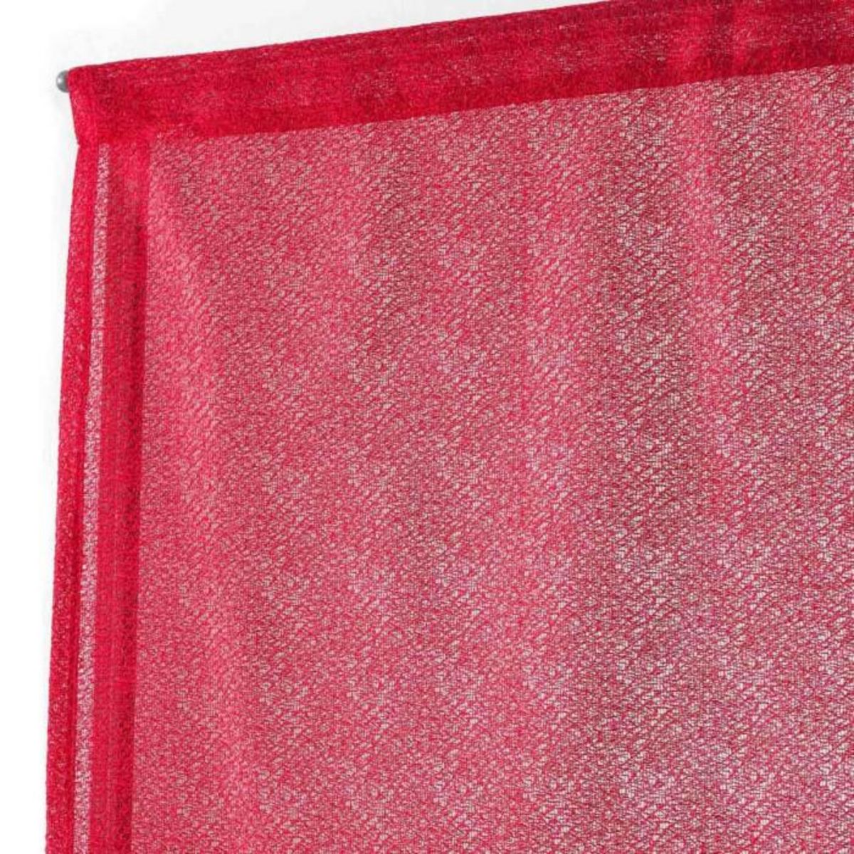 Paris Prix Paire de Voilages  Castille  60x90cm Rouge