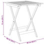 Voir la diapositive 6 : VIDAXL Ensemble a manger de jardin pliable 3 pcs Bois d'acacia solide