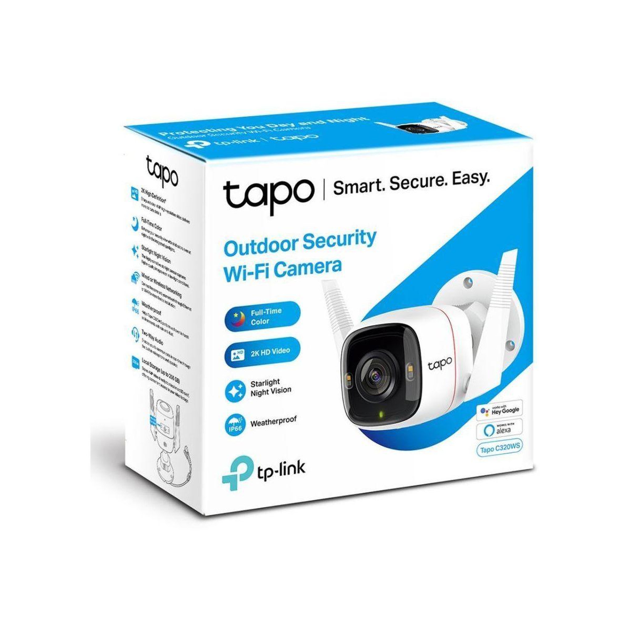 Voir la diapositive 4 : TP-LINK Caméra de surveillance Wifi Tapo C320WS