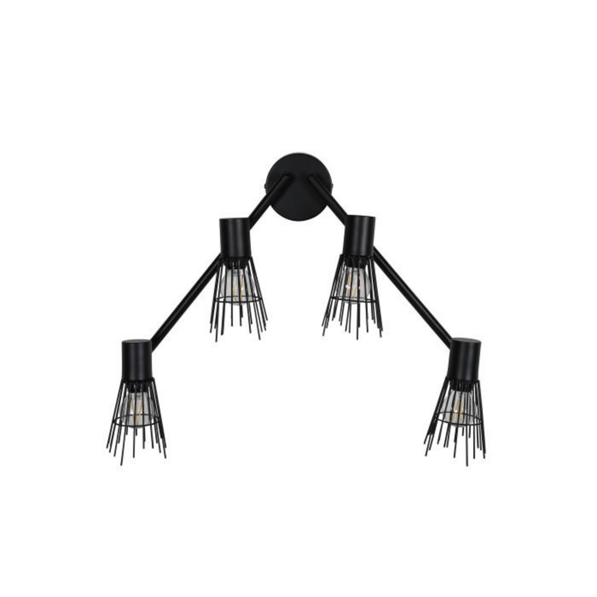 Paris Prix Applique Murale 4 Spots  Pico  70cm Noir