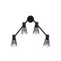Voir la diapositive 2 : Paris Prix Applique Murale 4 Spots  Pico  70cm Noir