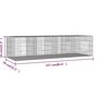 Voir la diapositive 6 : VIDAXL Cage a lapin 4 panneaux 217x79x54 cm Fer galvanise