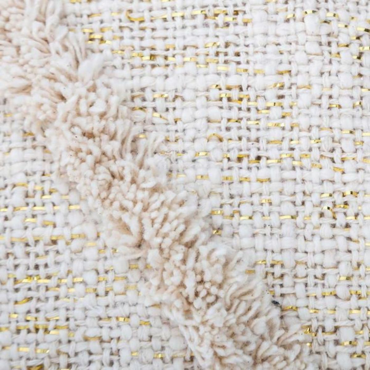 ATMOSPHERA Jeté de Lit  Slub  130x180cm Beige