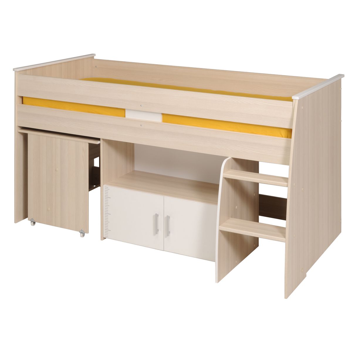 Lit combiné enfant SACHA, avec bureau et rangement