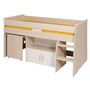 Voir la diapositive 3 : Lit combiné enfant SACHA, avec bureau et rangement