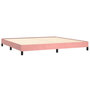Voir la diapositive 4 : VIDAXL Cadre de lit sans matelas rose 200x200 cm velours