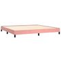 Voir la diapositive 4 : VIDAXL Cadre de lit sans matelas rose 200x200 cm velours