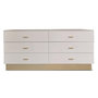Voir la diapositive 2 : Paris Prix Commode 6 Tiroirs Design  Tazea  160cm Taupe
