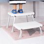 Voir la diapositive 2 : RIDDER RIDDER Escabeau a deux marches blanc 150 kg A0102001