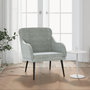 Voir la diapositive 1 : VIDAXL Fauteuil Gris clair 63x76x80 cm Velours