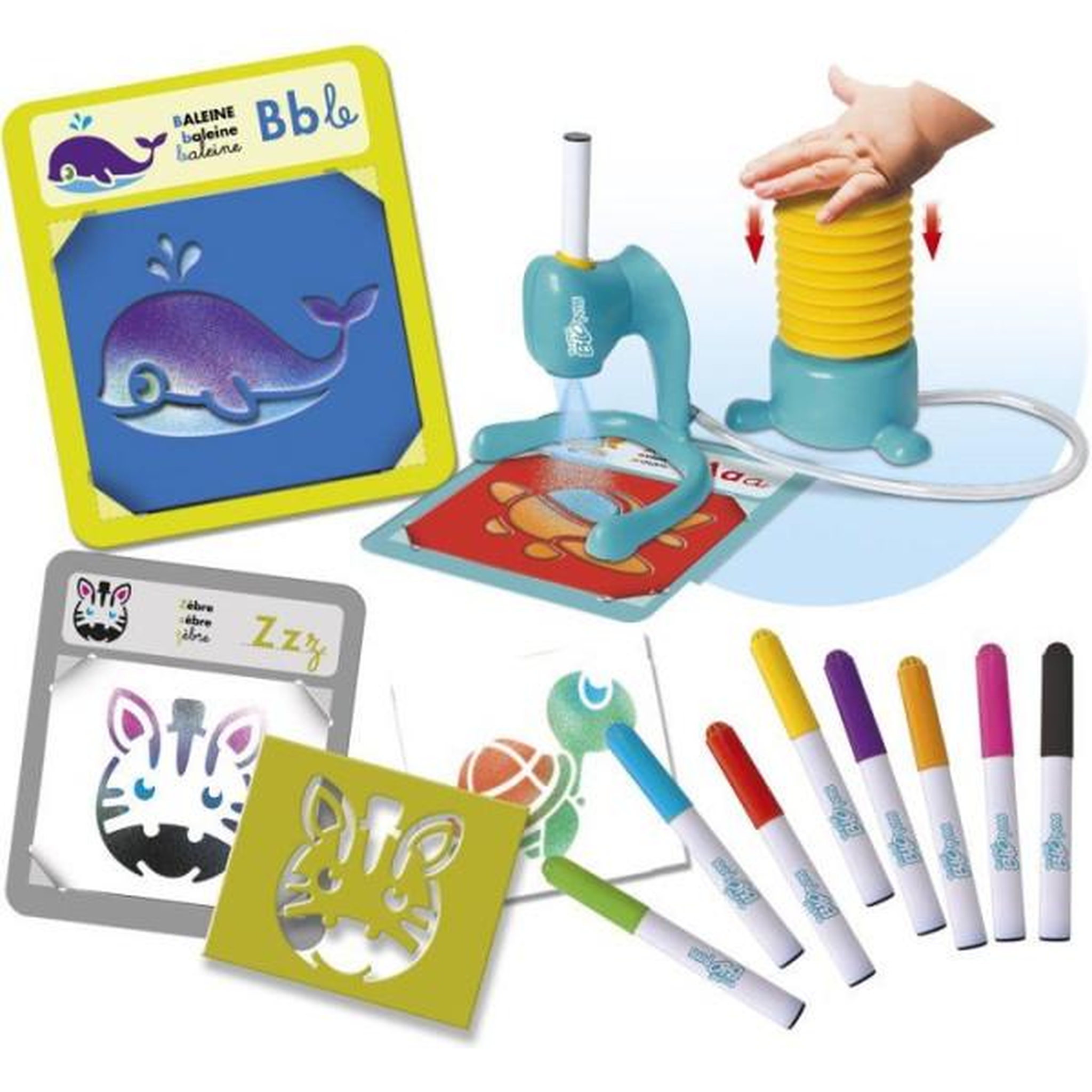 Voir la diapositive 3 : LANSAY Loisir créatif - LANSAY - MY FIRST BLOPENS - jeu de coloriage - SET MULTI ACTIVITÉS - J'APPRENDS LES LETTRES - Des 3 ans