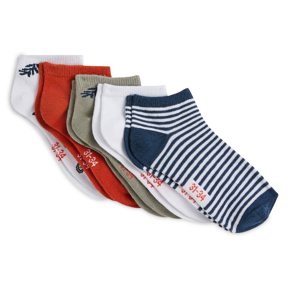 IN EXTENSO Lot de 5 paires de socquettes garçon