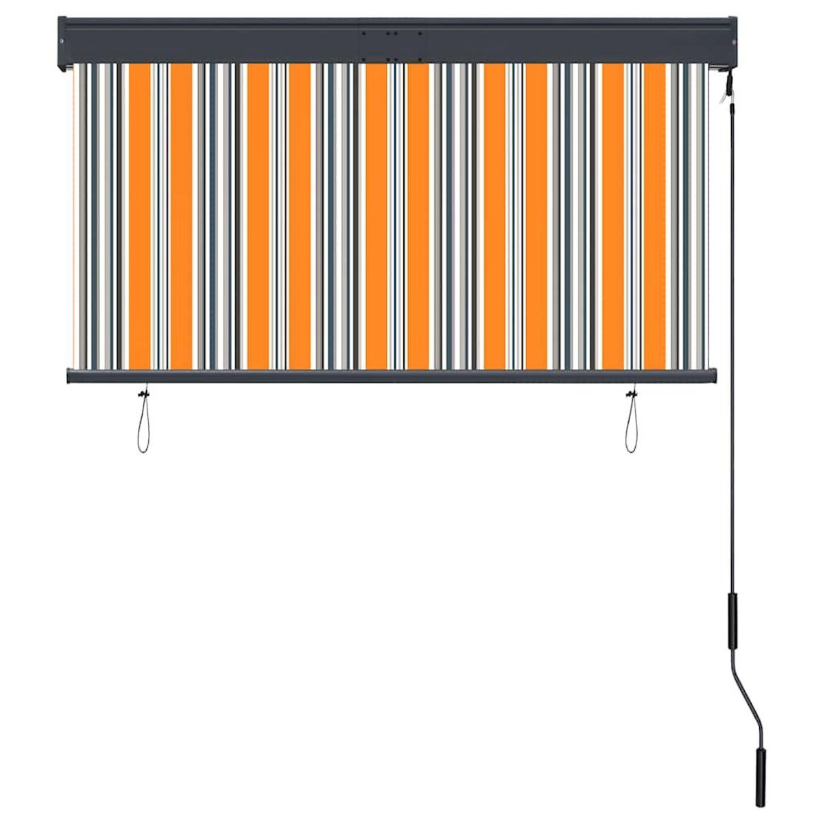 VIDAXL Store roulant d'exterieur 120x250 cm Jaune et bleu