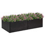 Voir la diapositive 1 : VIDAXL Jardiniere Noir 157x80x40 cm Resine tressee