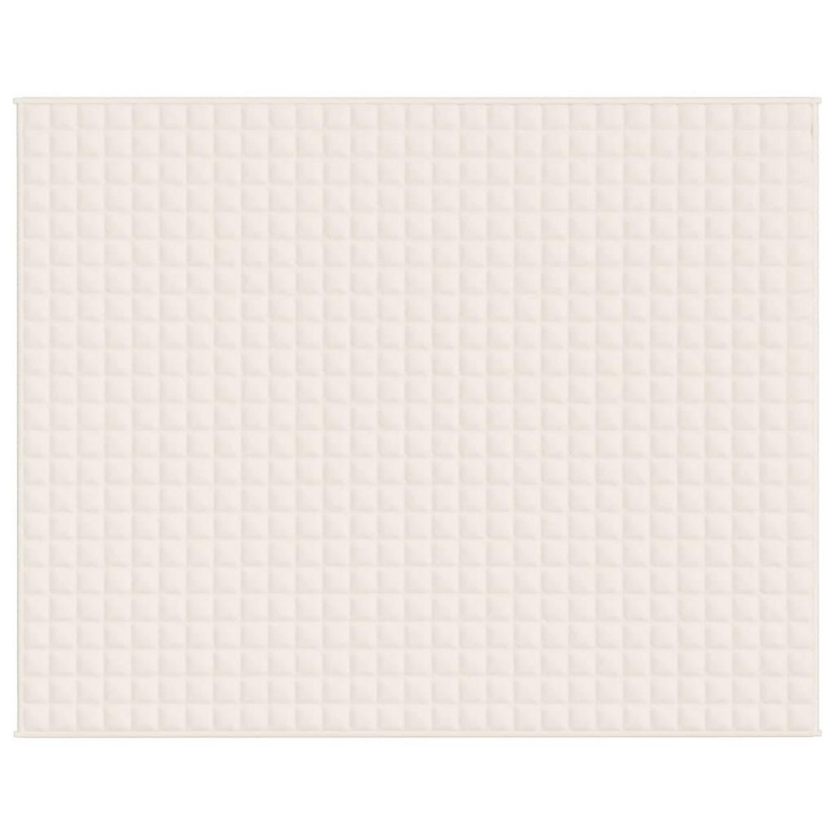 VIDAXL Couverture lestee Creme clair 235x290 cm 11 kg Tissu