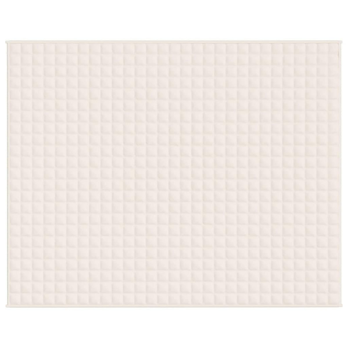 VIDAXL Couverture lestee Creme clair 235x290 cm 11 kg Tissu