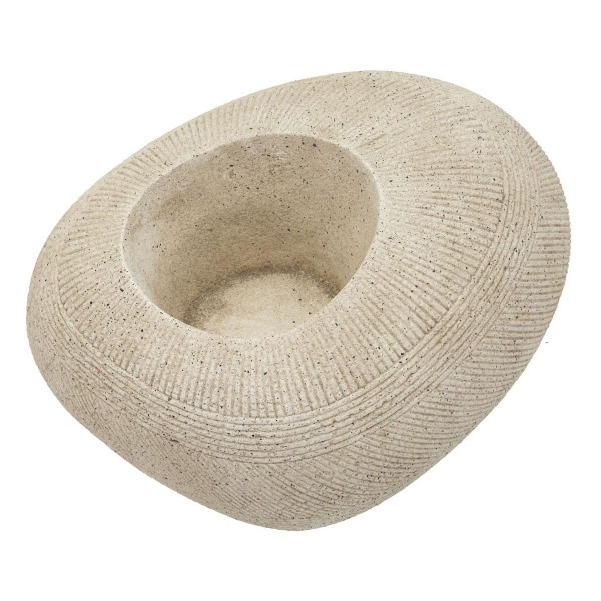 Paris Prix Cache-Pot Effet Pierre  Stone  54cm Gris