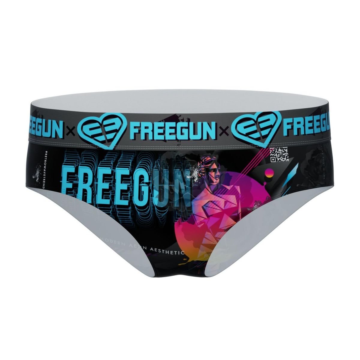 FREEGUN Lot de 4 culottes femme imprimé Origami