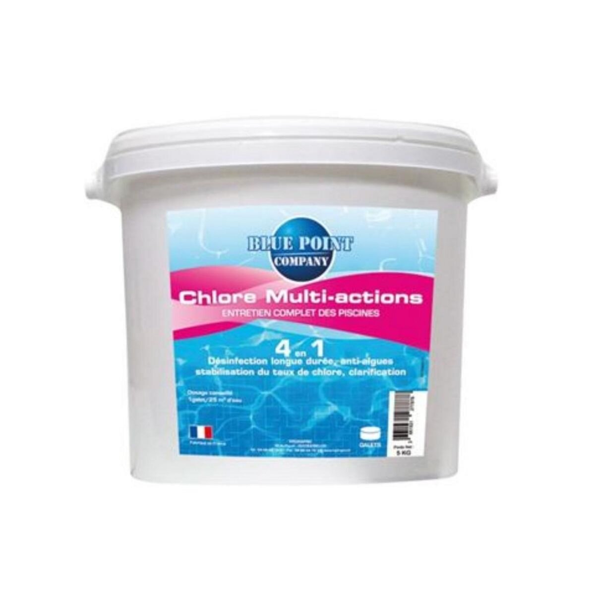 Blue point company Chlore multi-fonctions galet 250g 5kg - 6201902