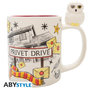Voir la diapositive 1 : Mug Harry Potter 3D Hedwige et Privet Drive