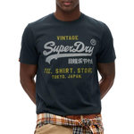 SUPERDRY T shirt  Homme Superdry Vl Heritage Relaxed. Coloris disponibles : Bleu