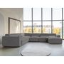 Voir la diapositive 1 : BEST MOBILIER Felix - canapé modulable panoramique d'angle gauche 7 places en tissu texturé