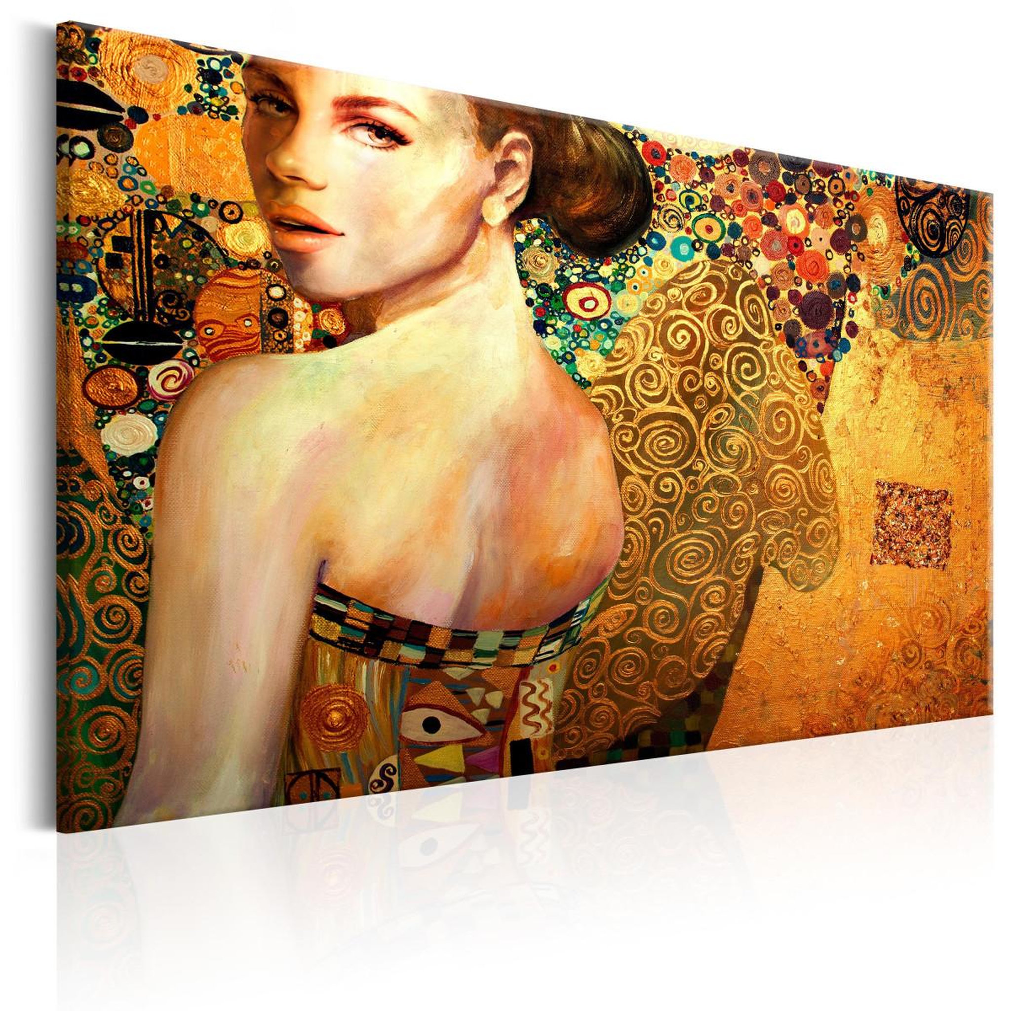 Paris Prix Tableau imprimé  golden lady. Coloris disponibles : Multicolore