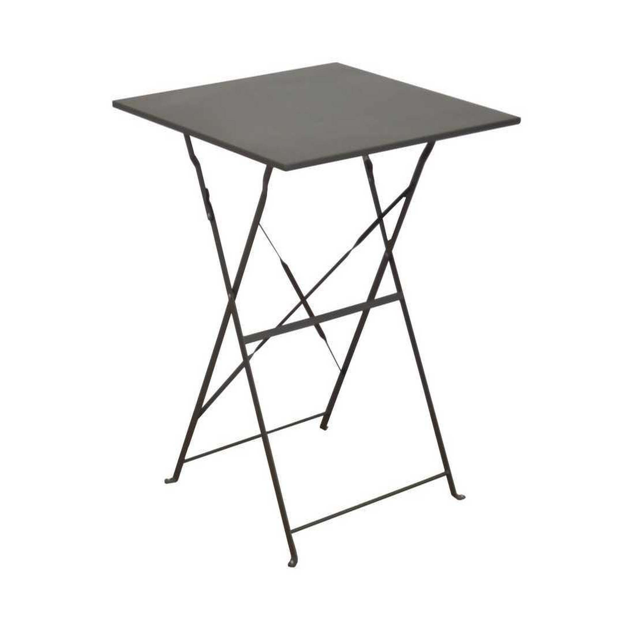 Proloisirs Guéridon Cuba carré - 70 x 70 cm - gris