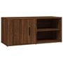 Voir la diapositive 2 : VIDAXL Meuble TV Chene marron 80x31,5x36 cm Bois d'ingenierie