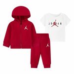 Marvel Ensemble de Sport pour Bébé Jordan Essentials Fleeze Box Blanc Rouge