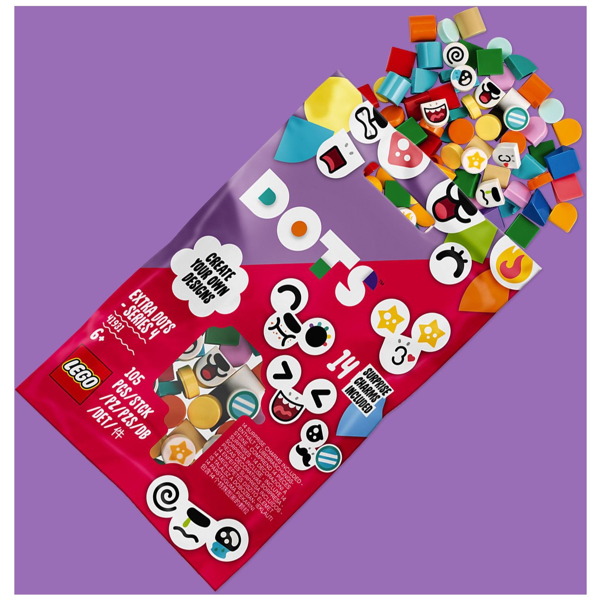 Voir la diapositive 3 : LEGO DOTS 41931 - Tuiles de décoration DOTS - Série 4 dès 6 ans