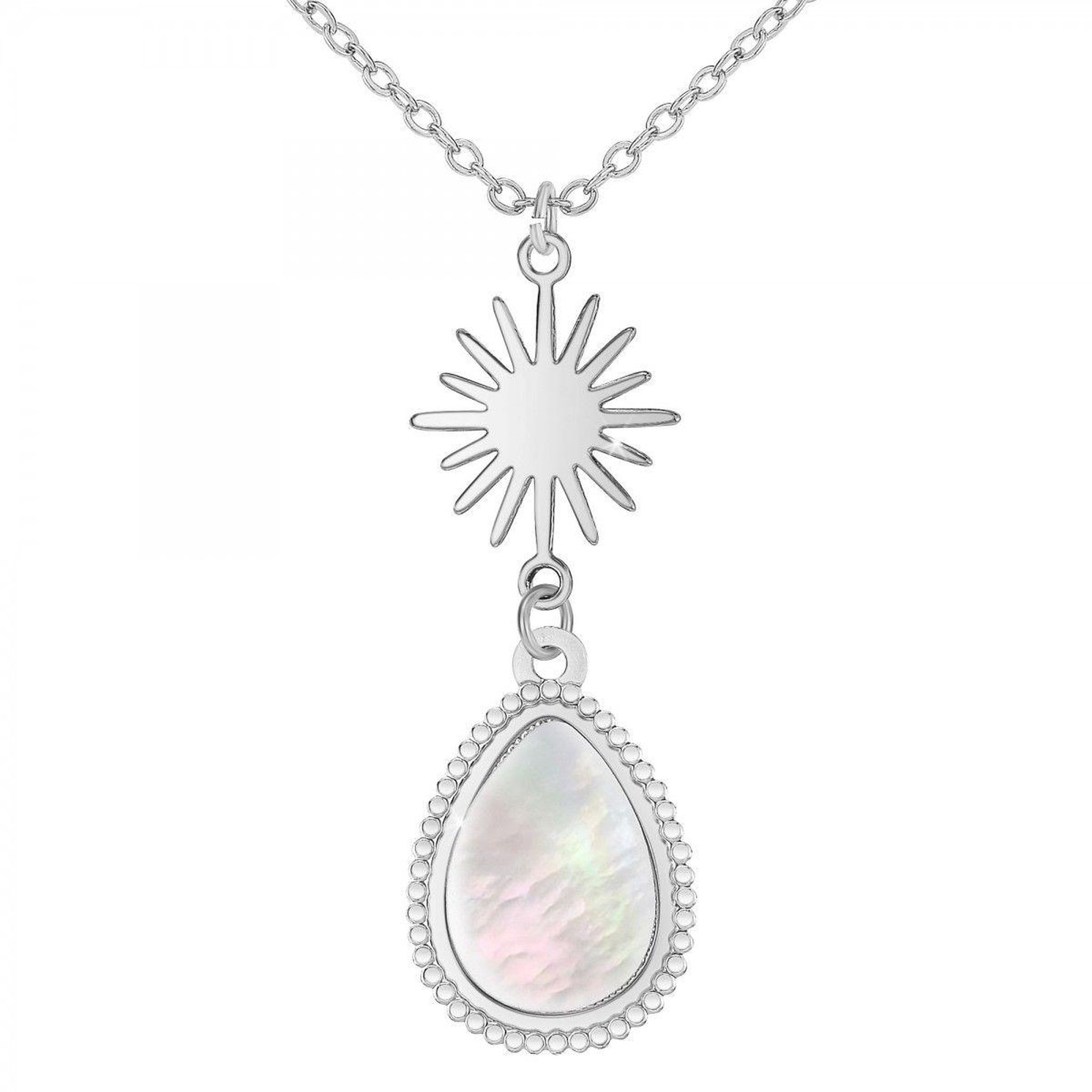 SC BOHEME Collier SC Bohème orné de nacre grise