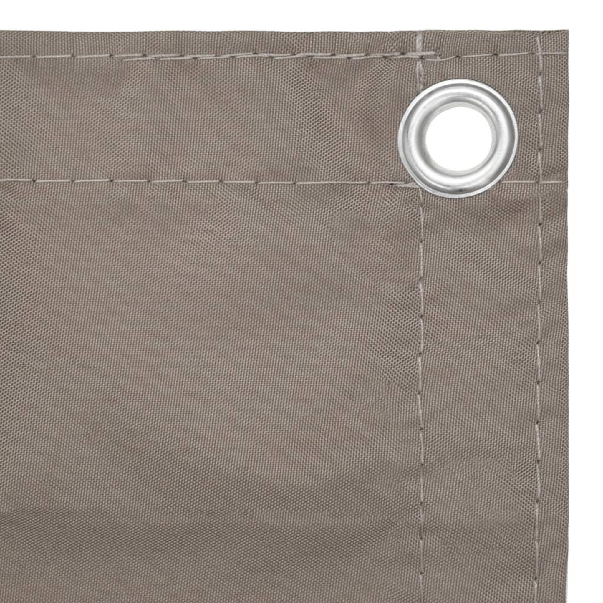 Voir la diapositive 3 : VIDAXL Ecran de balcon Taupe 75x500 cm Tissu Oxford