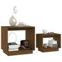 Voir la diapositive 3 : VIDAXL Tables basses gigognes 2 pcs Marron miel Bois de pin massif
