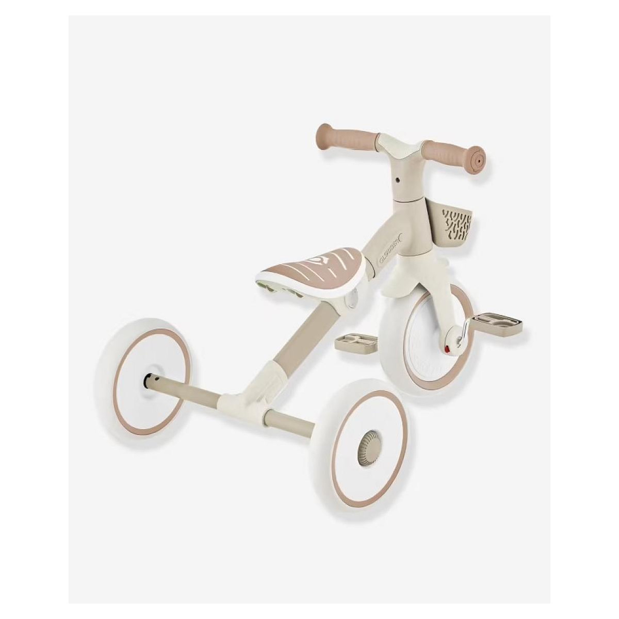 Voir la diapositive 2 : Globber Tricycle 2 en 1 Eco-Logic Beige/Taupe