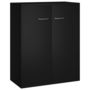 Voir la diapositive 2 : VIDAXL Buffet noir 60x30x75 cm bois d'ingenierie