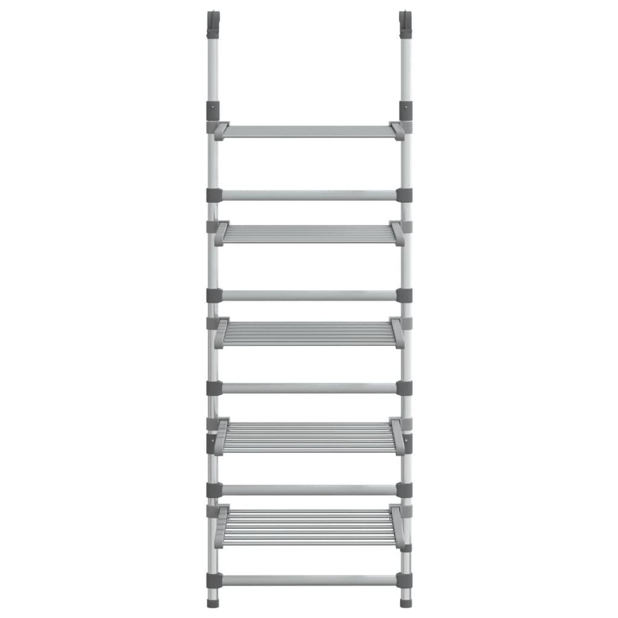 Voir la diapositive 3 : VIDAXL Sechoir a linge suspendu a 5 niveaux Aluminium