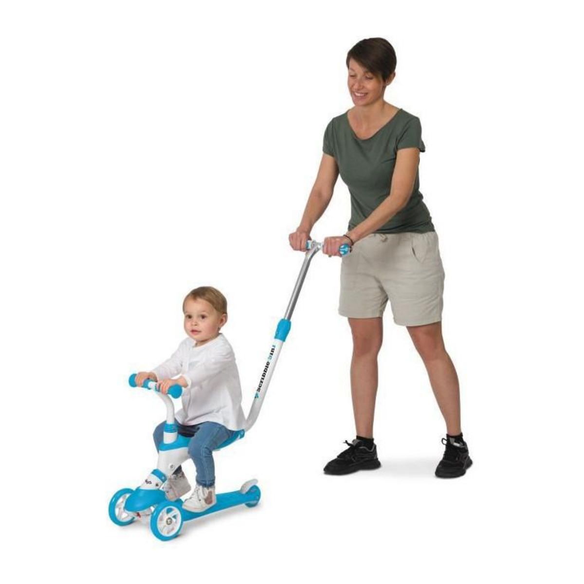 Mondo MONDO Trottinette On and Go Scribble 5 en 1 - Bleu