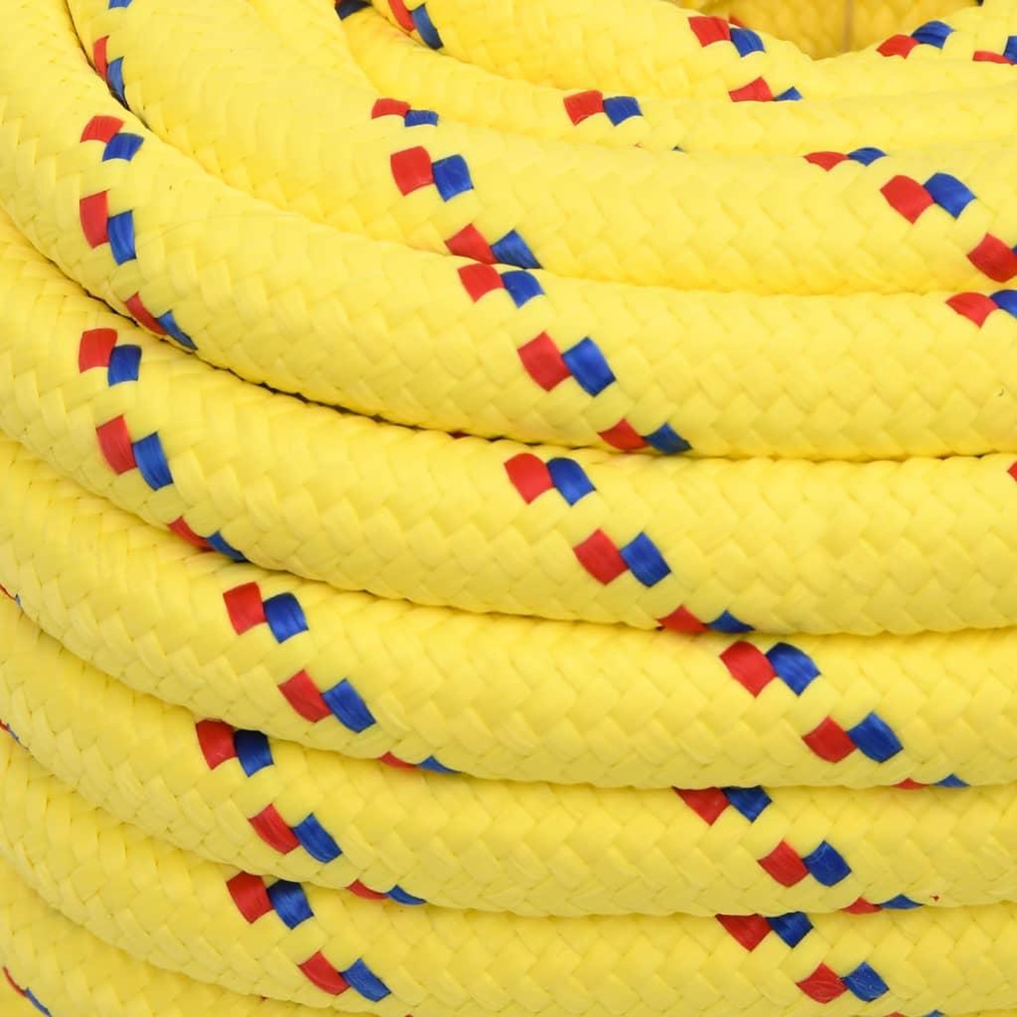 Voir la diapositive 4 : VIDAXL Corde de bateau Jaune 20 mm 25 m Polypropylene