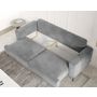 Voir la diapositive 2 : BEST MOBILIER Bucay - canapé 3 places - convertible avec coffre - en velours