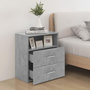 Voir la diapositive 3 : VIDAXL Table de chevet Gris beton 50x32x60 cm