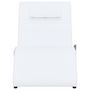 Voir la diapositive 3 : VIDAXL Chaise longue de massage avec oreiller Blanc Similicuir